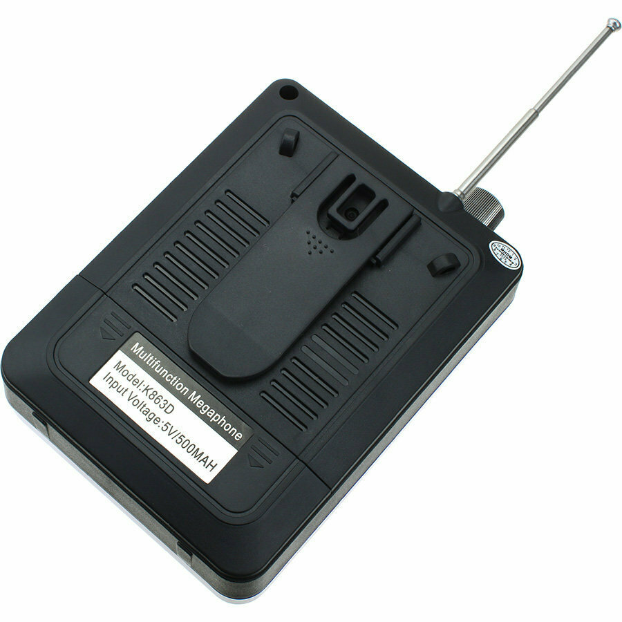 Мегафон K863D головной USB/microSD, радио, bluetooch, синий — фото 2