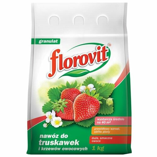 Florovit удобрение гранулированное для клубники и земляники, мягкая упаковка, 1 кг