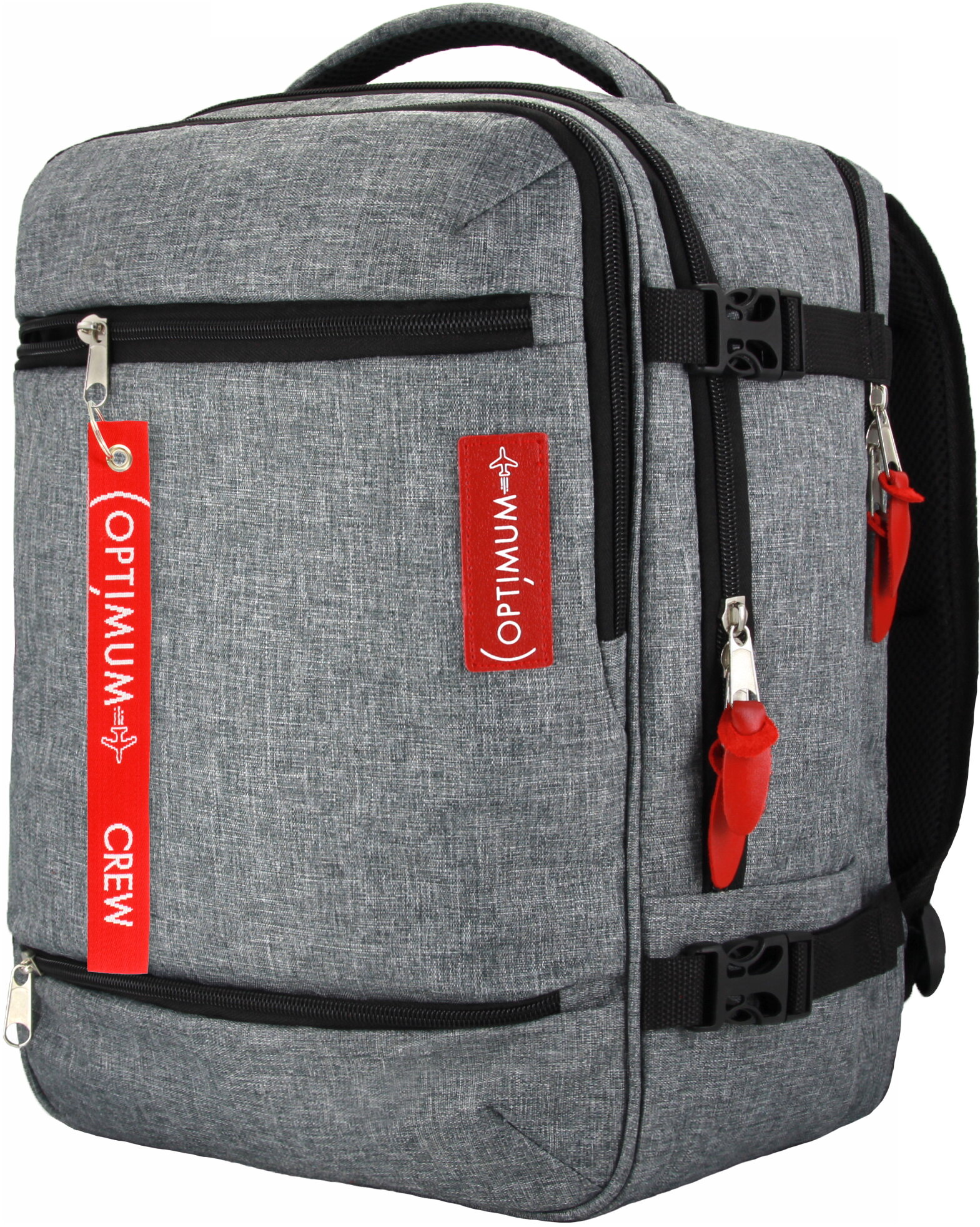 Рюкзак сумка дорожная чемодан ручная кладь 40х30х20 в самолет, серый - фотография № 5