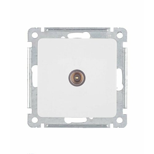 Розетка телевизионная Master РСТВ-401 оконечная скрытая установка белая