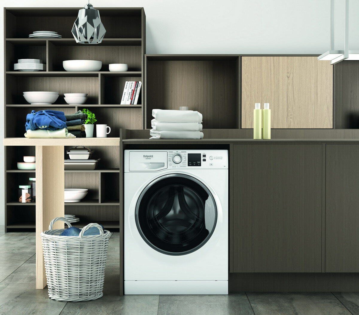 Стиральная машина узкая Hotpoint NUS 5015 S RU - фотография № 7