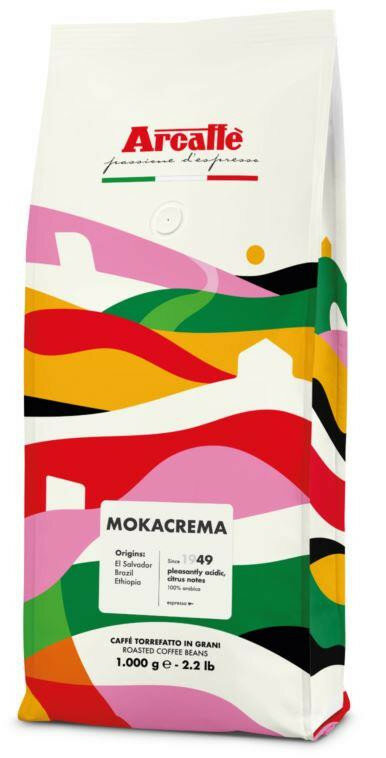Arcaffe Mokacrema кофе в зернах 1 кг пакет (090121)