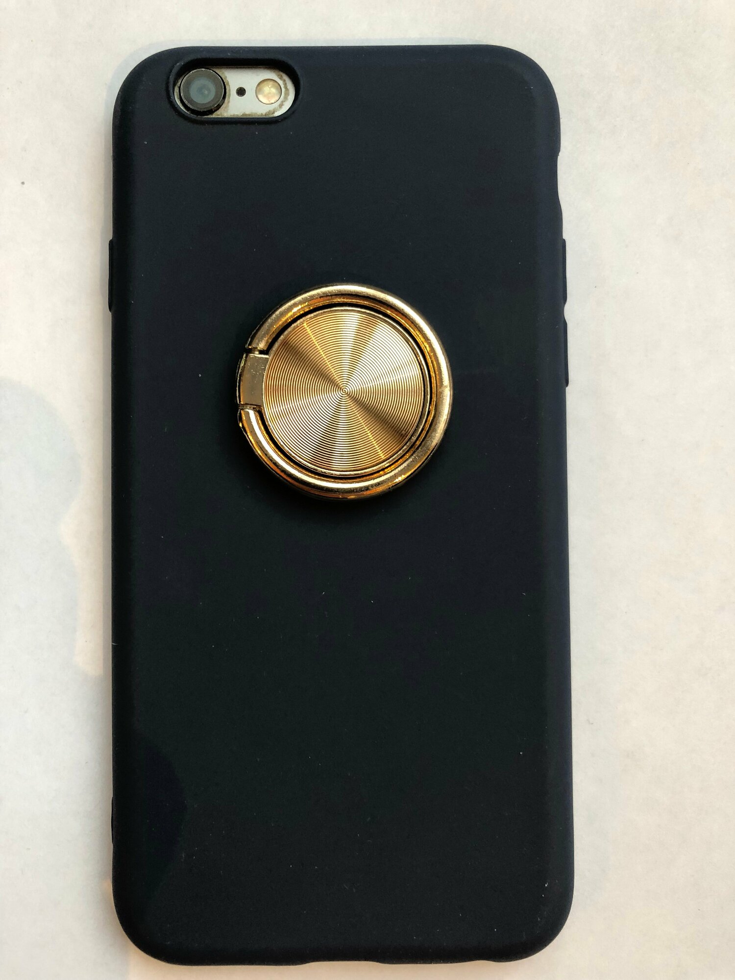 Кольцо держатель золотой с поворотом на 360