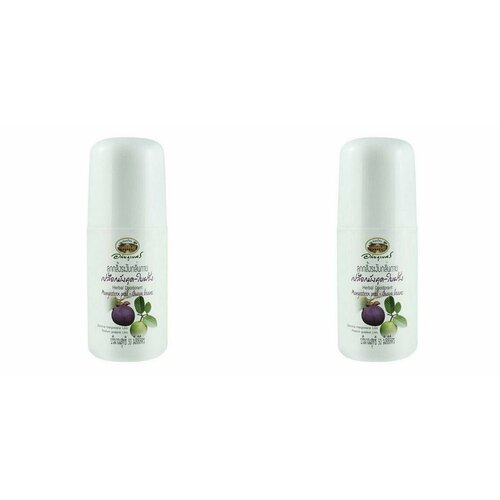 Дезодорант для мужчин Abhaibhubejhr, Mangosteen Peel & Guava Leave Herbal Deodorant, роликовый, 50 мл, 2 уп.