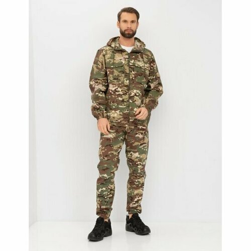 Костюм тактический мужской летний Huntsman Стрелок: туристический, рыболовный, для охоты, ткань смесовая, цвет мультикам (р.44-46/182-188)