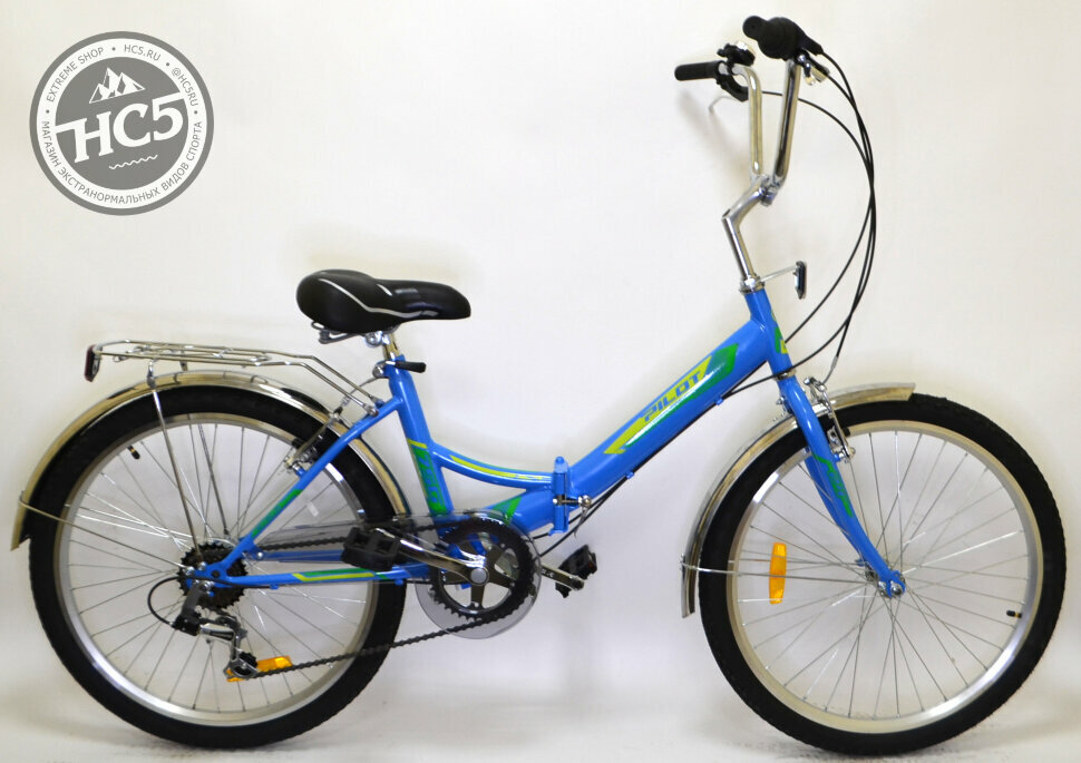 Складной велосипед Stels Pilot 750 24 (z010) синий, рама One size .
