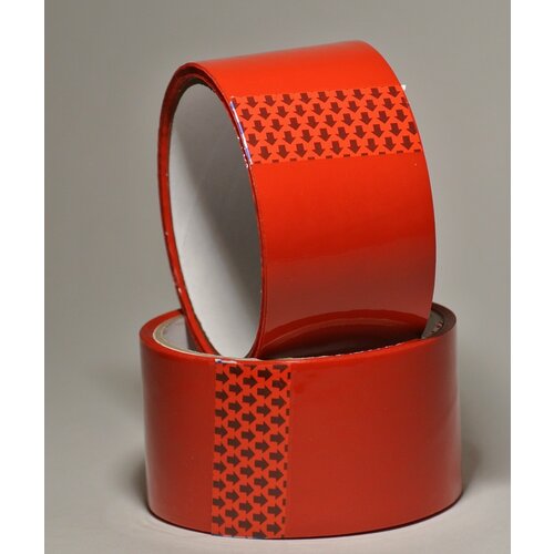 Лента клейкая цветная красная (Скотч) 50мм* 45мкн