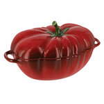 Staub Кастрюля / жаровня в форме помидора 0, 5 л керамическая Cherry Staub - изображение