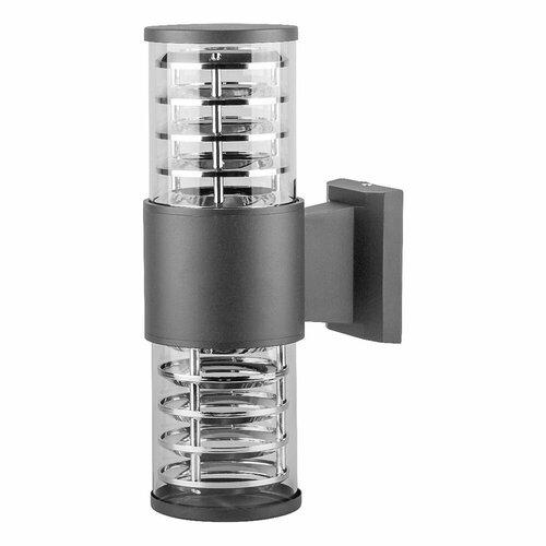 Светильник уличный настенный Техно 2х60 Вт Е27 серый 3689₽