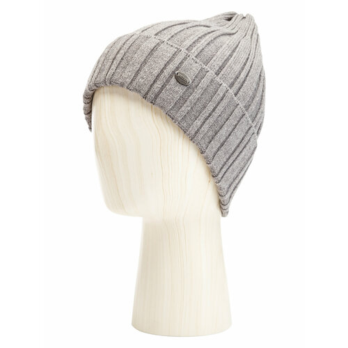 фото Шапка бини labbra, размер 57, серый