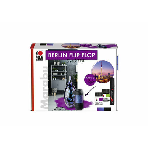 Marabu Краска Berlin Flip-Flop, мерцающая, в наборе