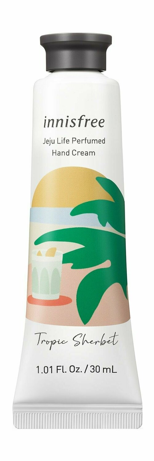 Парфюмированный крем для рук с ароматом тропического щербета Innisfree Jeju Life Perfumed Hand Cream Tropic Sherbet