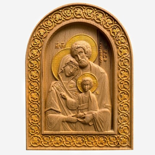 Икона Православная резная Святое Семейство икона православная резная неувядаемый цвет