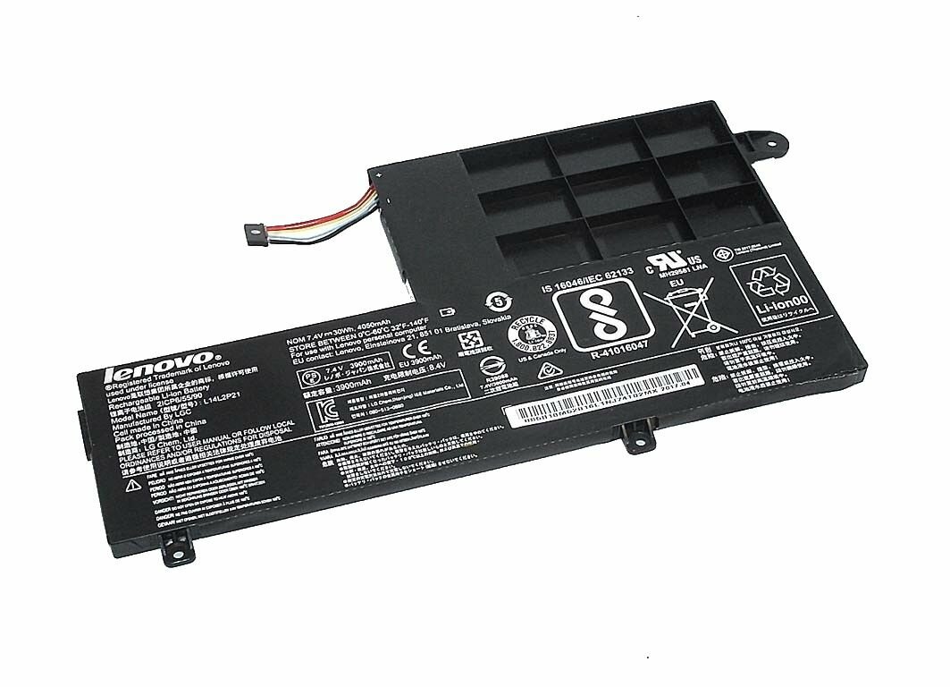 Аккумулятор для Lenovo IdeaPad S41, S41-70, S41-70AM, 330S-14IKB, 330S-15IKB, (L14L2P21), 30Wh, 7.4V