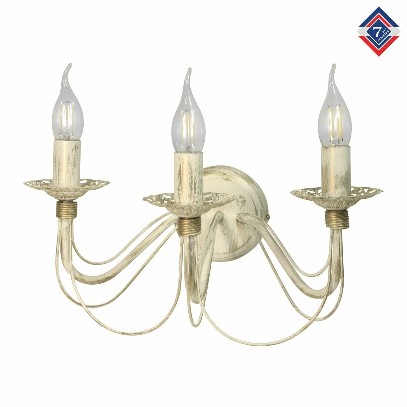 Бра настенные классика 3 лампы свечи S1253-3