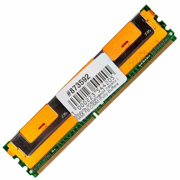 Модуль оперативной памяти (RAM) FB-DIMM (Fully-Buffered ECC Dual-In-Line) 1Gb 2Rx8 PC2-5300F-555-11-B0 (FBDDR2-667 SDRAM 240-pin)