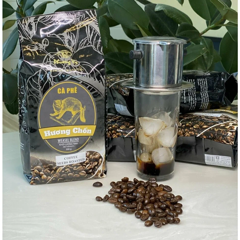 Кофе в зернах Phuong Vy Ласка Чон (Chon Weasel Blend), 500 г