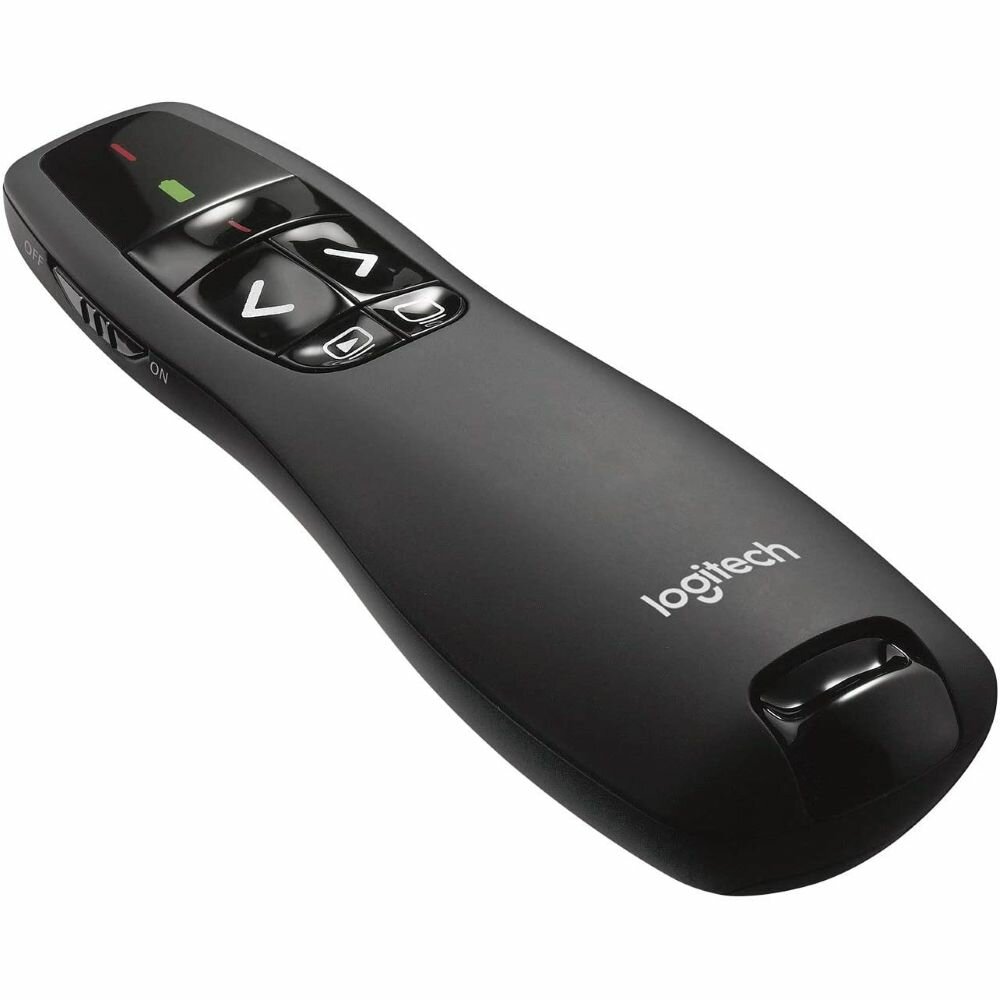 Презентер беспроводная Logitech Wireless Presenter R400 dpi, USB, черный (910-001356/910-004252)