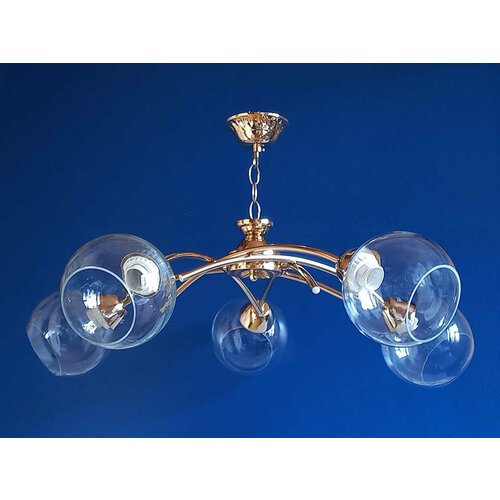 Люстра подвесная LS 716/5 цвет золото