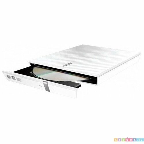 ASUS SDRW-08D2S-U LITE/WHT/G/AS Внешний оптический привод SDRW-08D2S-ULITE/WHT/G/AS оптический привод asus sdrw 08d2s u white box белый