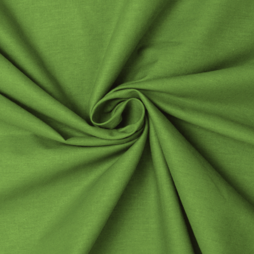 Ткань для постельного белья поплин оливковый однотонный