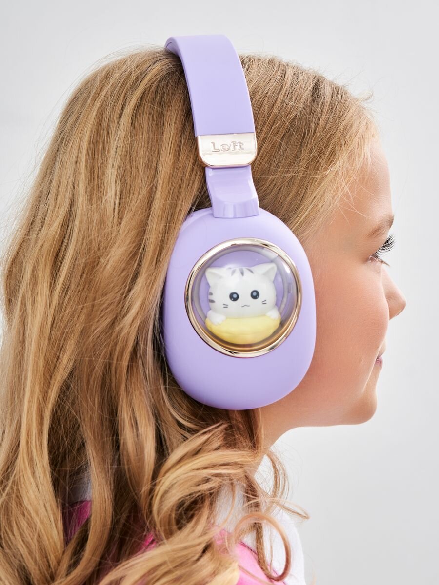 Беспроводные наушники "IHI" с котиками, RGB подсветкой, Bluetooth 5,3 — фото 1