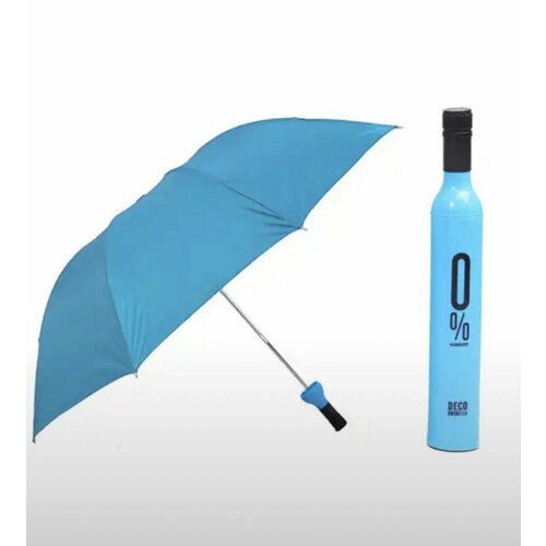 Мини-зонт голубой