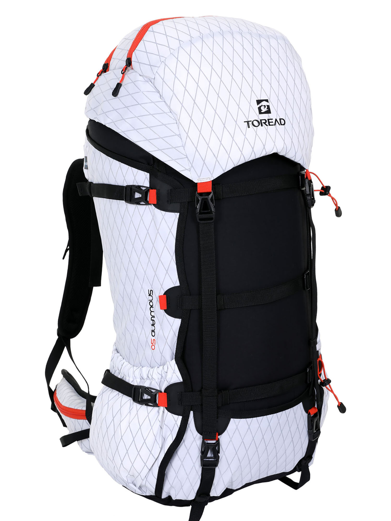 Рюкзак TOREAD Snowy ultralight 50L Backpack, white/black