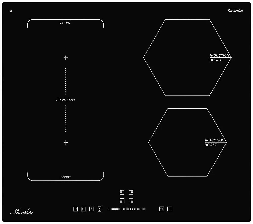 Варочная панель MONSHER MHI 6016, черный