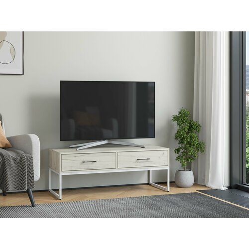 Тумба Айсберг Лофт с ящиками Белыйдуб крафт белый 10490₽