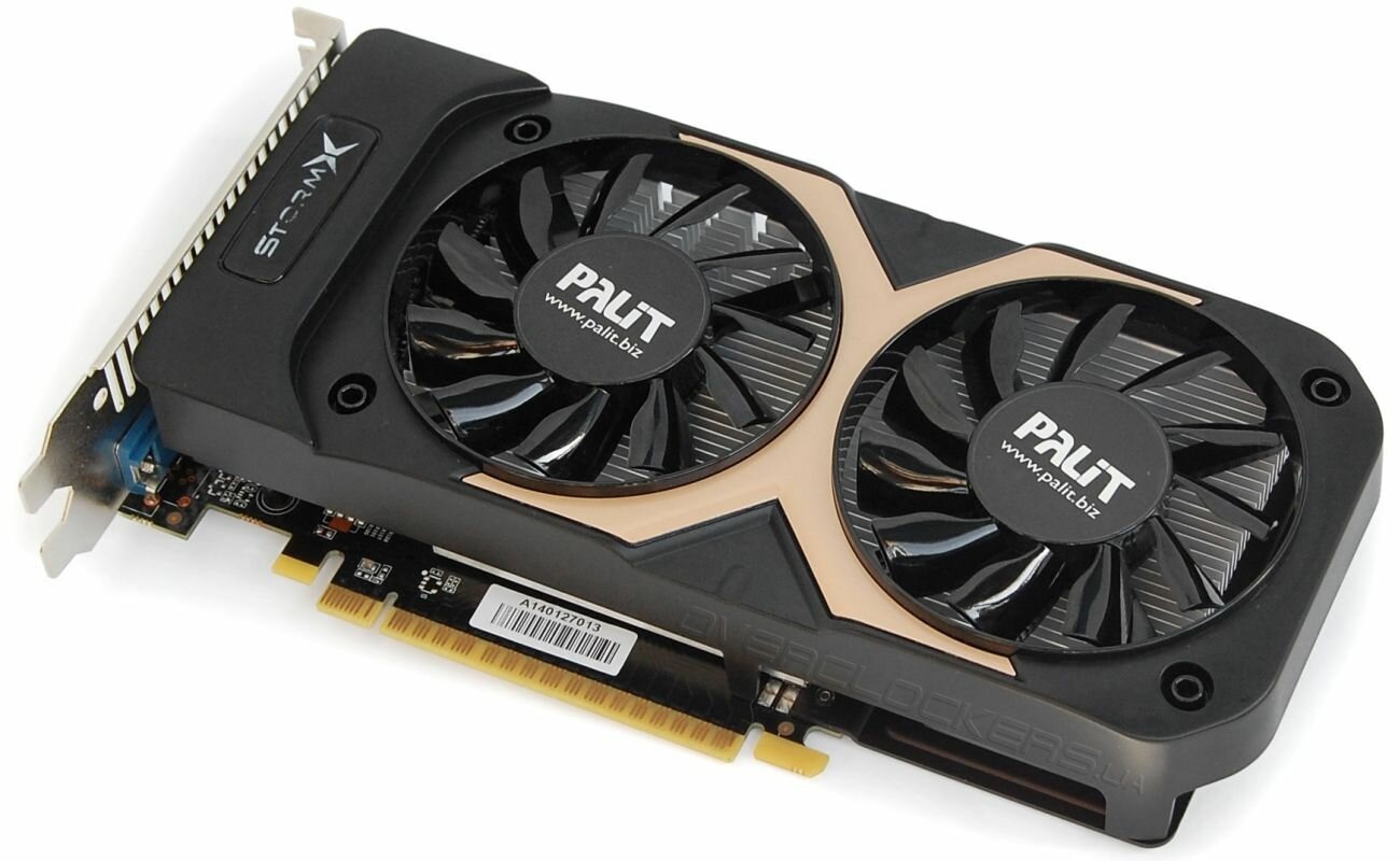 Видеокарта Palit GeForce GTX750Ti StormX, 2Gb DDR5, 128bit, PCI-E, VGA, DVI, HDMI, Retail (AF750TI-4096D5H1)