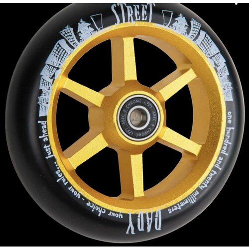 Колесо для самоката X-Treme 120*30мм 6STStreet Dady, gold