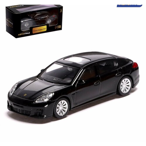 Машина металлическая PORSCHE PANAMERA TURBO, 1:43, цвет чёрный машина металлическая porsche panamera turbo масштаб 1 43 цвет чёрный 4839906