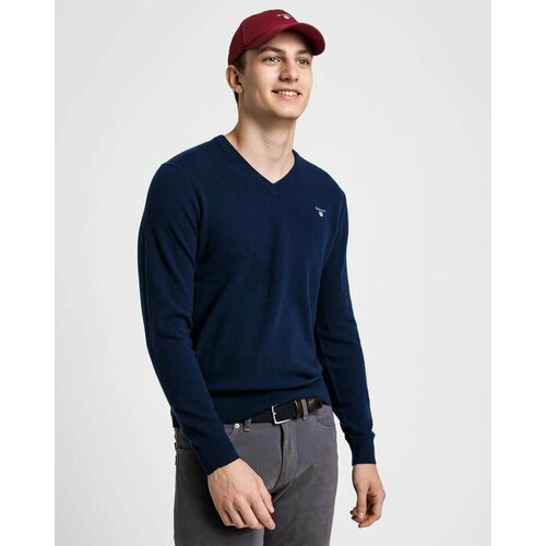 Пуловер GANT, размер 4XL, синий