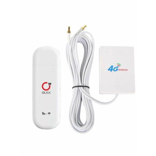 3G 4G LTE Wi-Fi Модем Olax F90 с MiMo антенной до 150Мбит/сек Cat.4 3g 4g lte wi fi модем olax f90 с оконной mimo антенной 2 7dbi кабель 2 2м блок питания