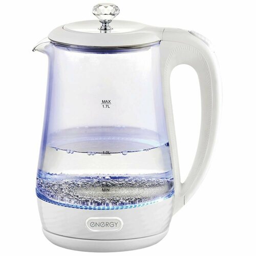 Чайник Energy E-207 17 л стекло пластик цвет белый 173000₽