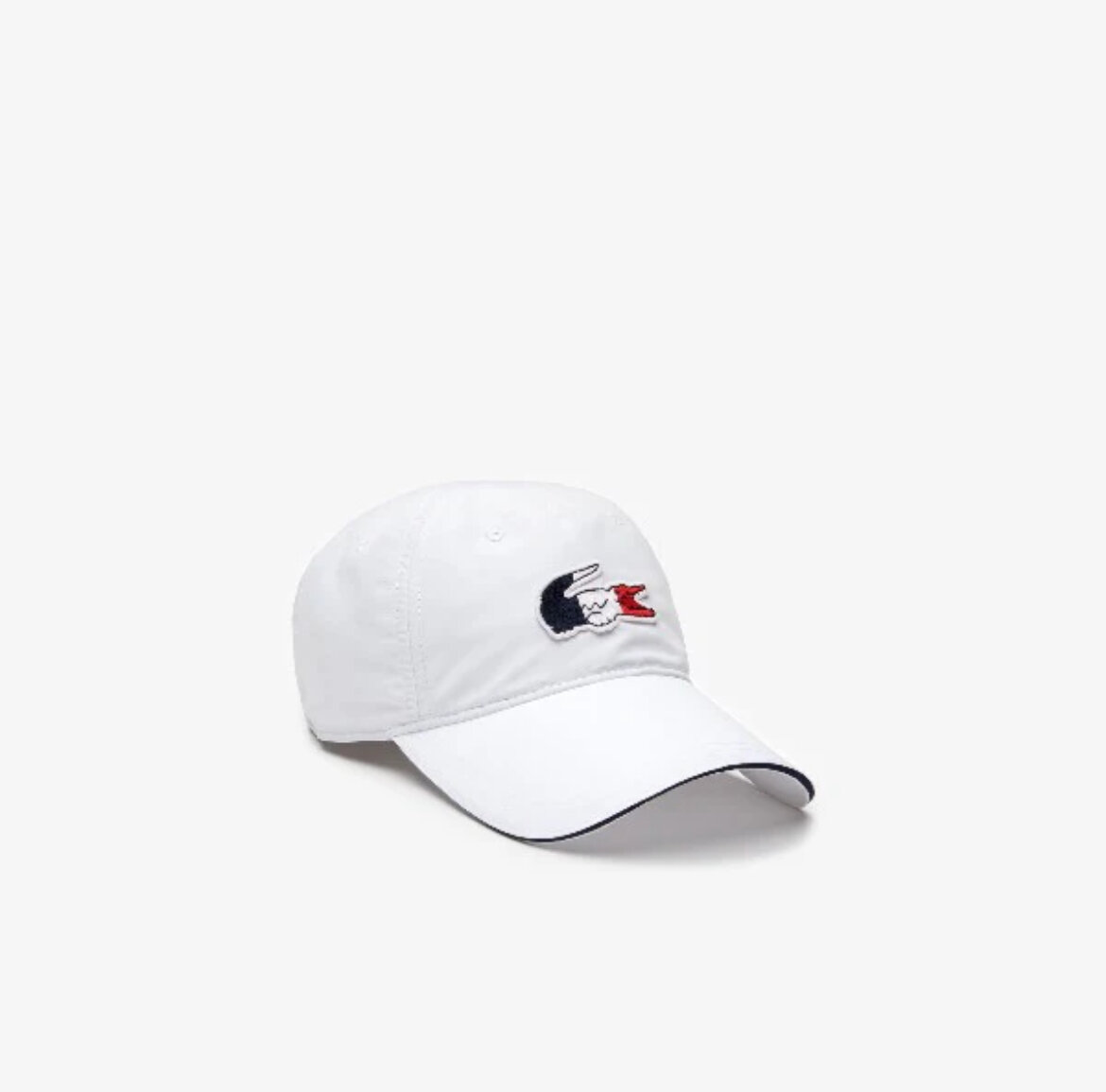 Бейсболка LACOSTE RK7648-20A Cap, цвет Белый, мягкий лоб.