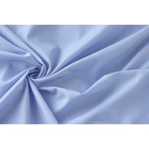 Ткань рубашечный хлопок сиренево-голубой (перванш)