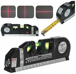 Лазерный уровень рулетка Laser Level Pro 3