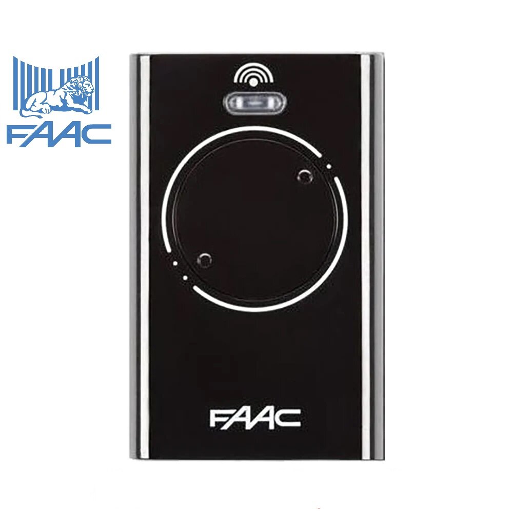 Пульт Faac XT2 868 SLH (2-х канальный/чёрный) для управления автоматическими воротами шлагбаумами и боллардами (сделано в Европе)