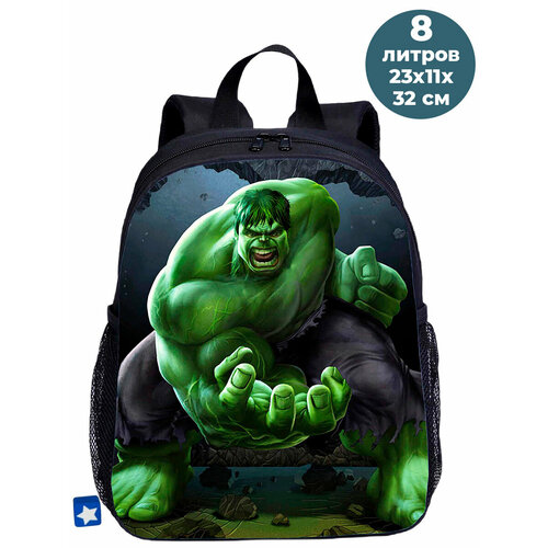 Рюкзак Халк Мстители Марвел Hulk Avengers Marvel черный 23х11х32 см 8 л рюкзак халк мстители марвел hulk avengers marvel черный 26х11 5х33 см 10 л