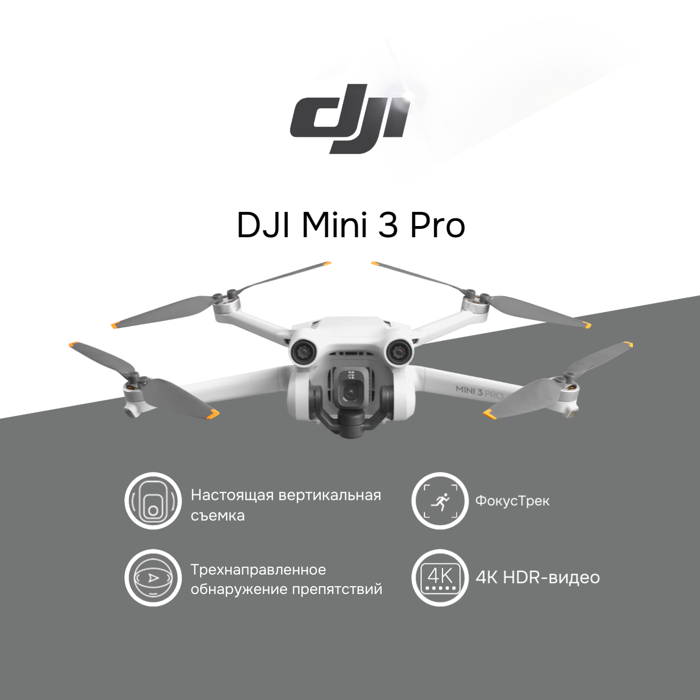 Квадрокоптер DJI Mini 3 Pro (DJI RC)