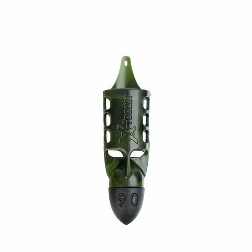 Груз-кормушка пластиковая X-FEEDER PL CAMO BULLET FLYING-2 M, цвет камо, 90 г, 32 мл (комплект из 9 шт)