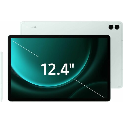 Планшет Samsung Galaxy Tab S9 FE+ 5G 256 ГБ зеленый + стилус