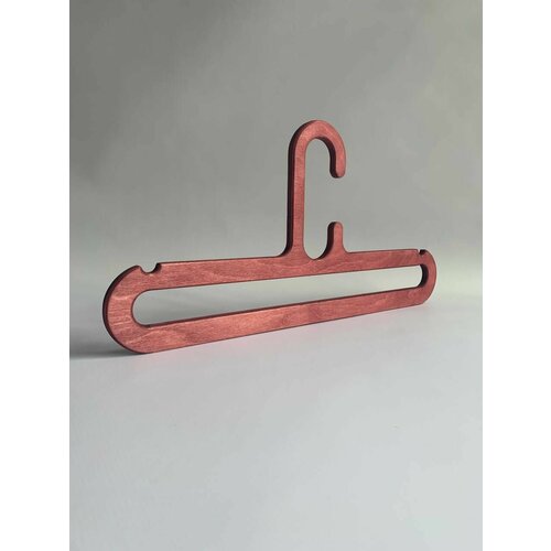 Вешалки для одежды Spalla Ovale, из дерева/из фанеры, 1 штука, цвет махагон (бордовый), Бренд Проект 69