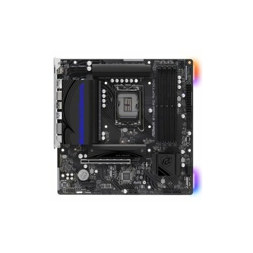 Материнская плата ASRock Материнская плата Asrock B760M PG RIPTIDE Soc-1700 Intel B760 4xDDR5 mATX AC97 8ch71 25Gg RAIDHDMIDP 1901800₽
