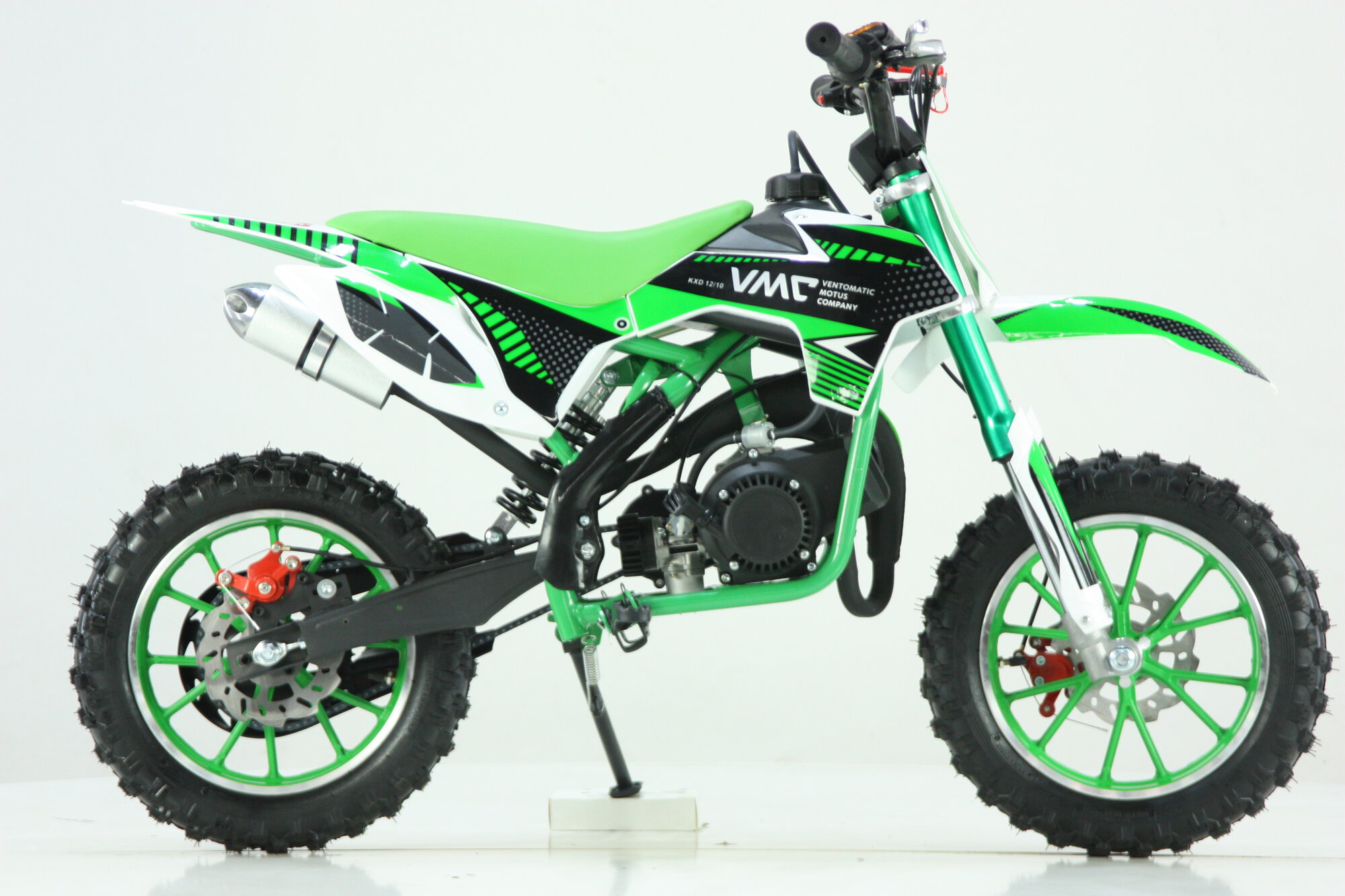 Питбайк детский KXD PITBAIKE 10"/10" (49cc) двигатель 2T зеленый — фото 1
