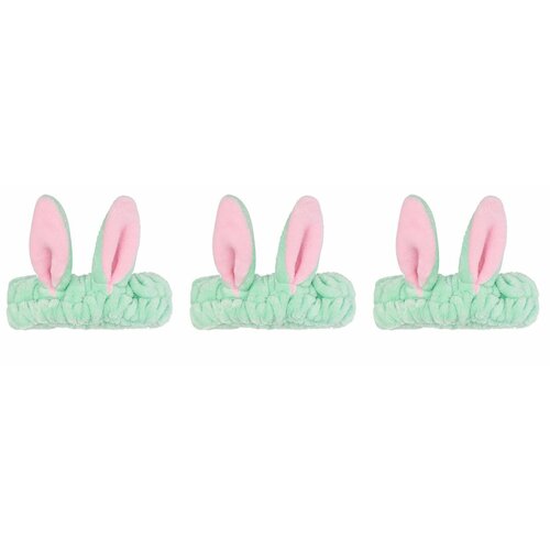 Cosmetic Bandage Повязка для волос мятная, 3 шт