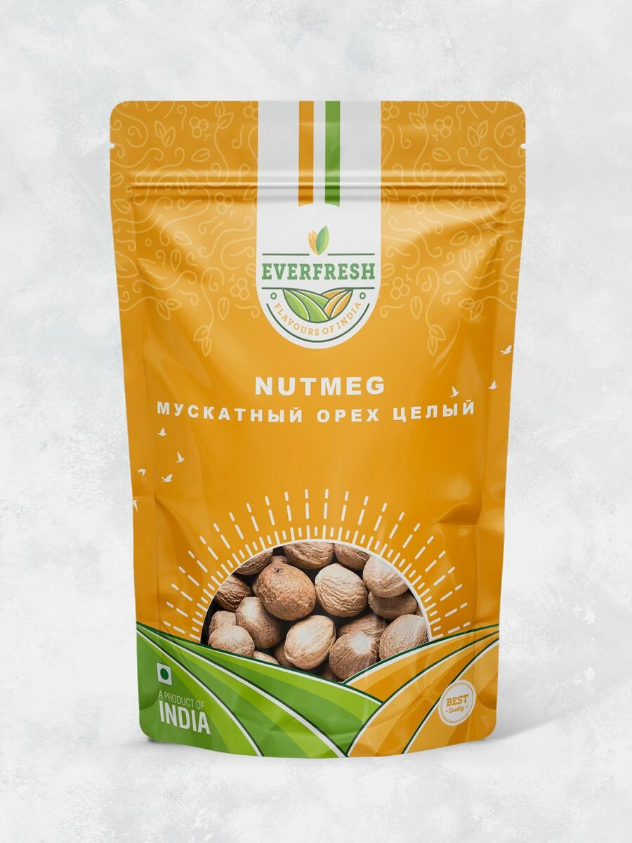 Мускатный орех целый (Nutmeg), 50 г