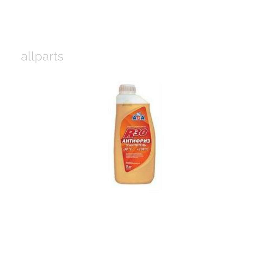 AGA AGA045R Антифриз очиститель для промывки системы охлаждения AGA готовый -30C безцветный 1 кг AGA045R